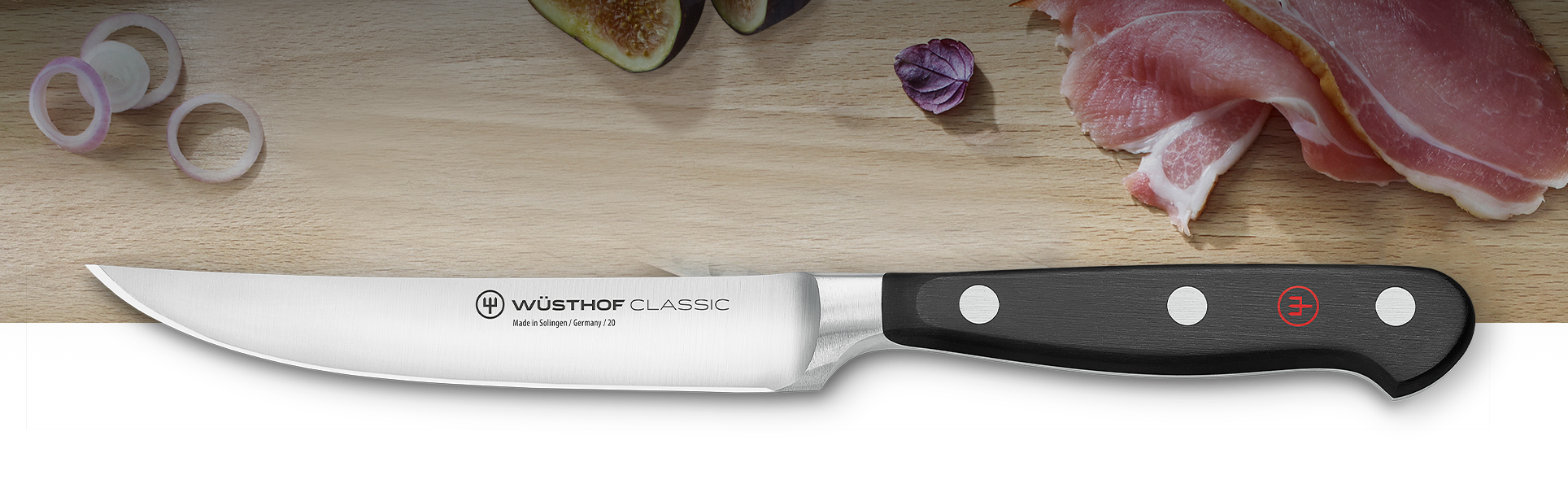 WÜSTHOF steak knife on cutting board