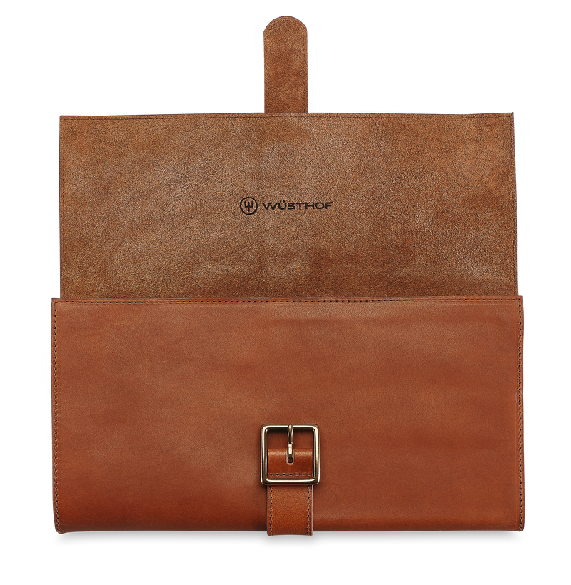 Ikon Selection 6-piece Steak Knife Set with Leather Knife Roll