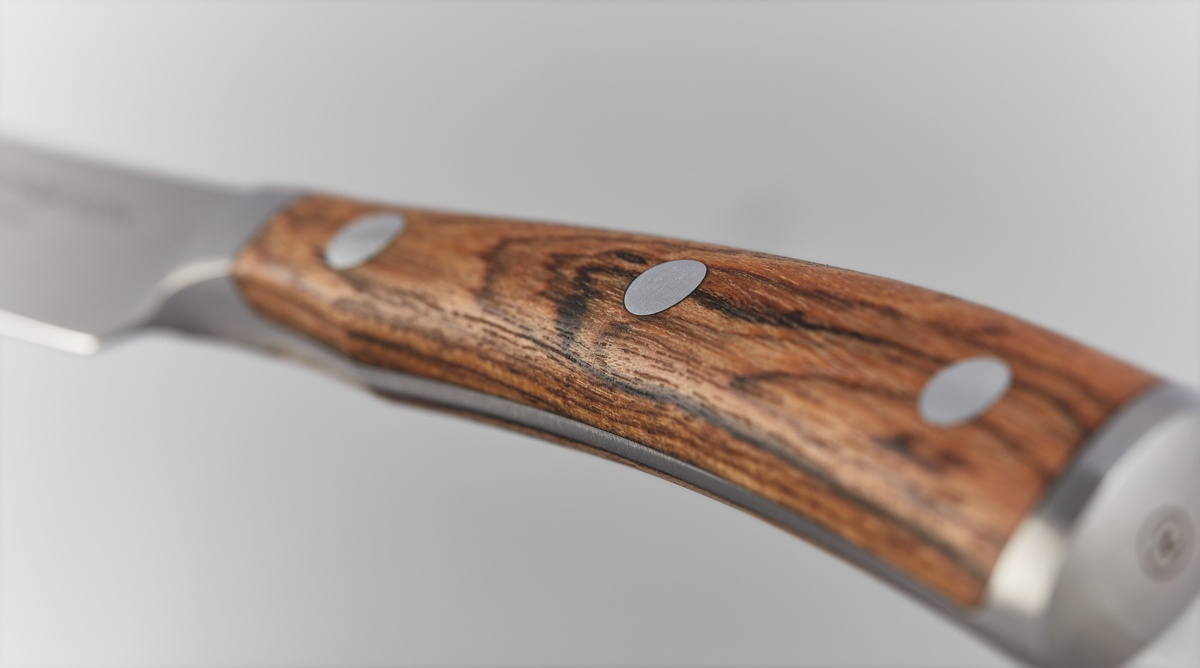 Ikon Selection 6-piece Steak Knife Set with Leather Knife Roll