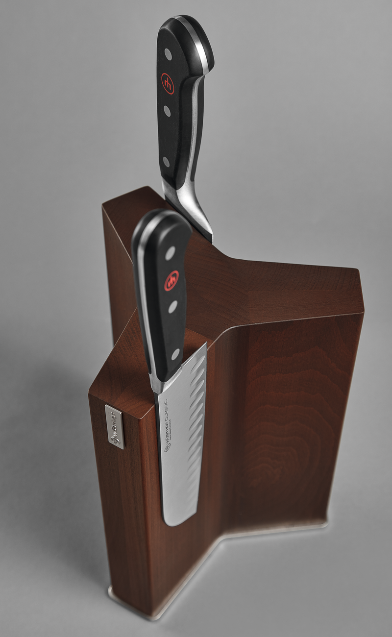 Knife Block Magnetic | Heat Treated Beech