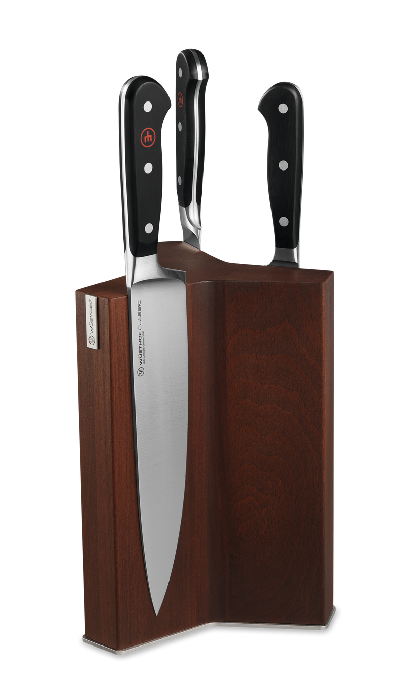 Knife Block Magnetic | Heat Treated Beech