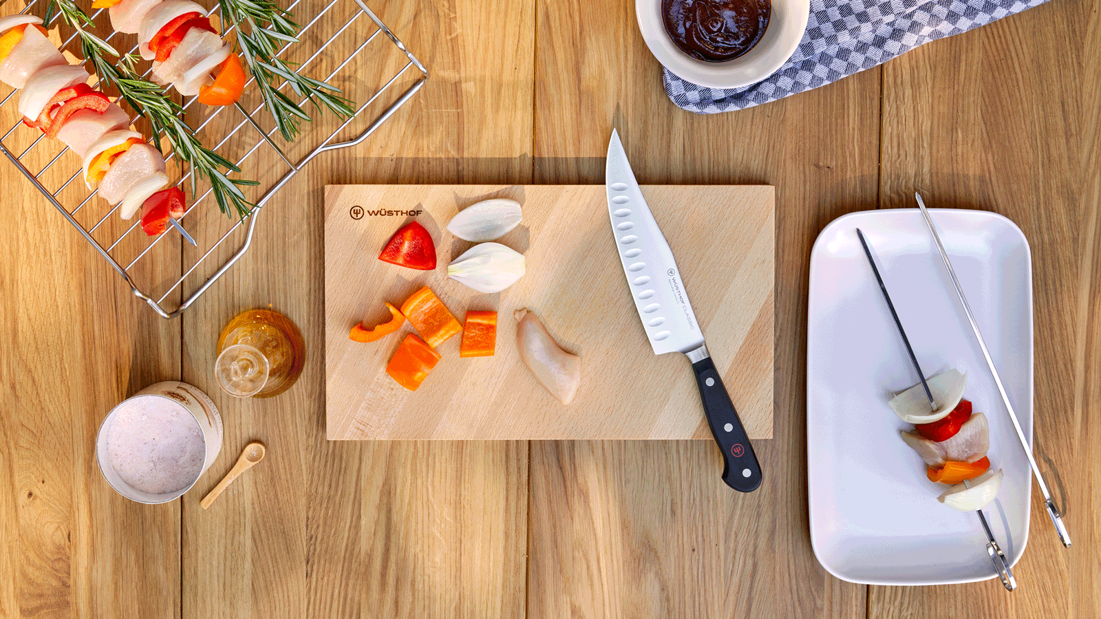 Craftsman on cutting board