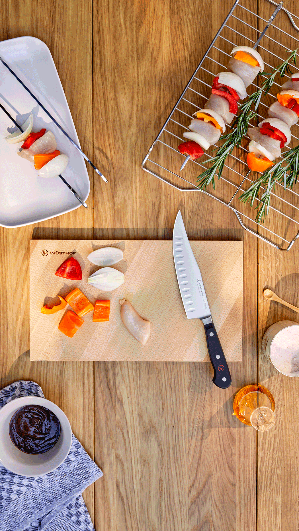 Craftsman on cutting board
