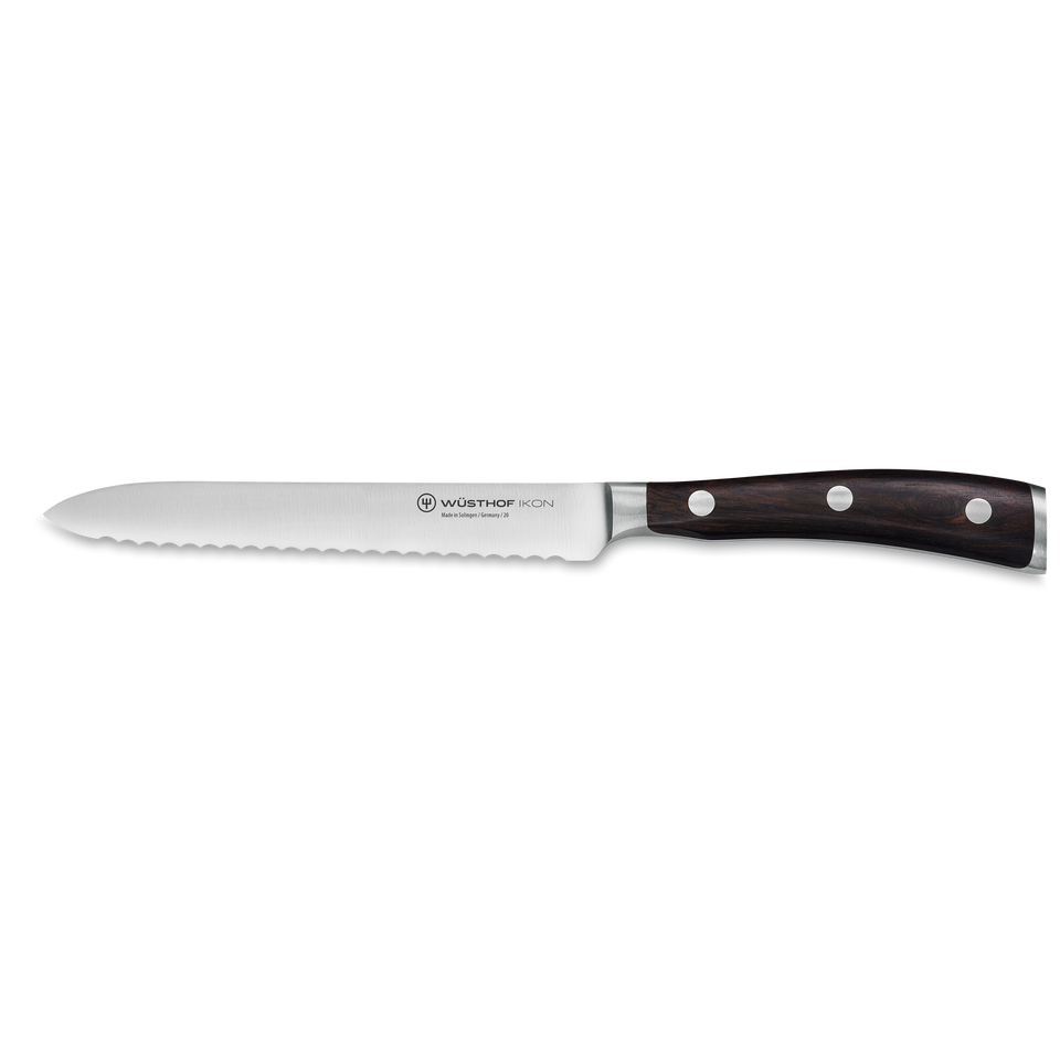 Ikon Serrated Utility Knife 14 cm | 5 inch