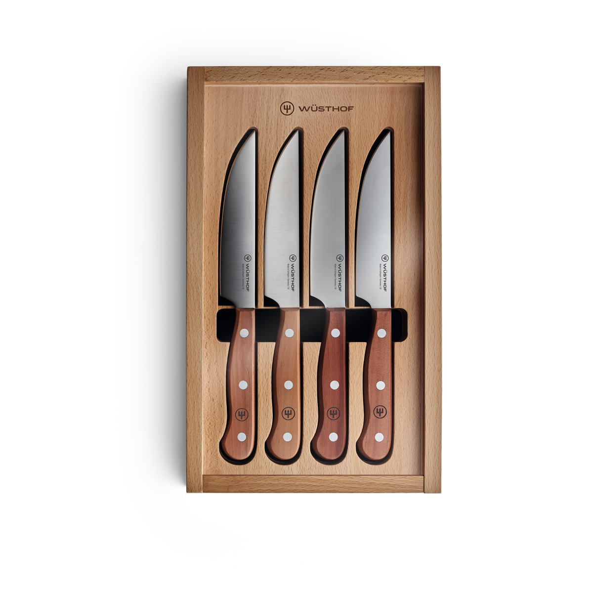 Plum Wood 4-piece Steak Knife Set