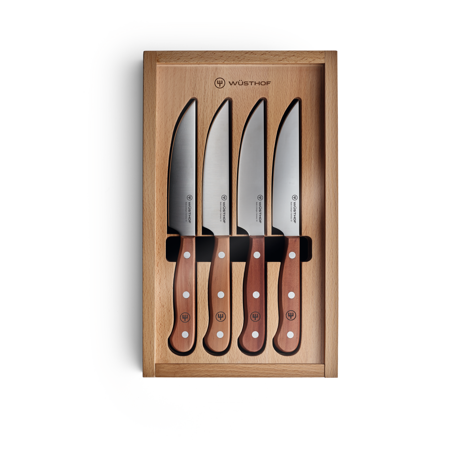 Plum Wood 4-piece Steak Knife Set
