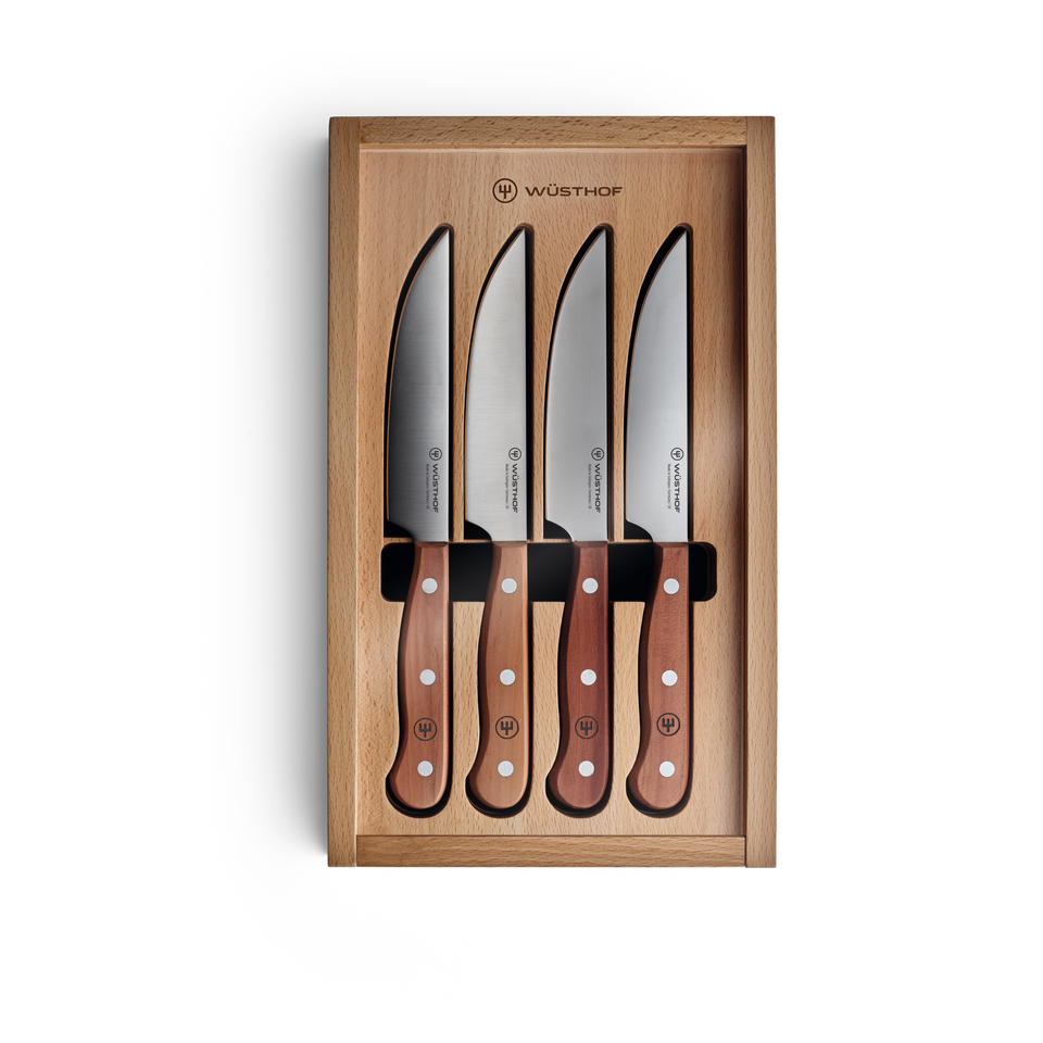 Plum Wood 4-piece Steak Knife Set
