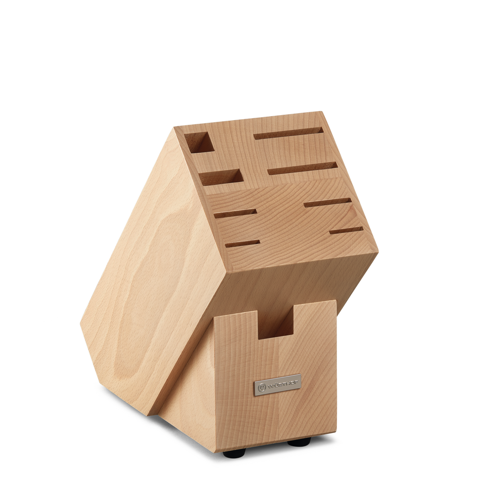 9-slot Knife Block | Beech