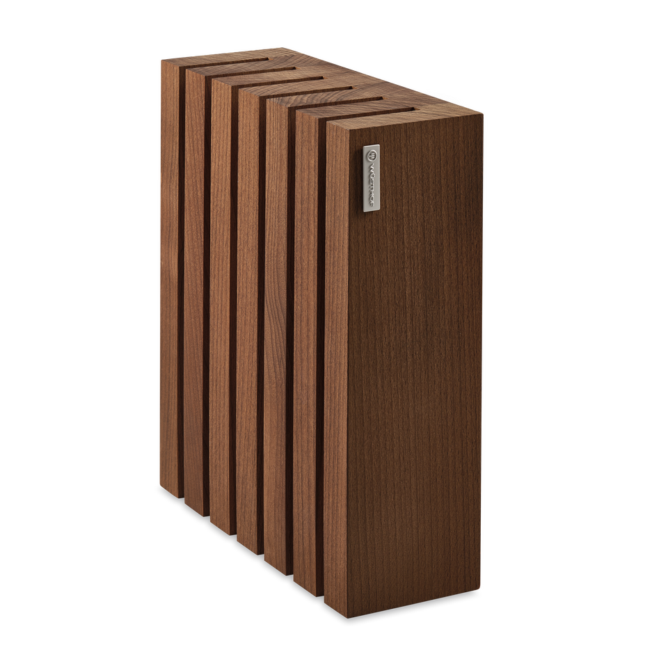 Magnetic 6-slot Knife Block | Heat Treated Beech